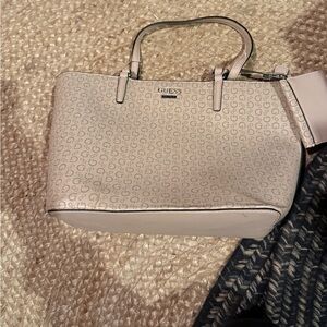 GUESS Beige Logo Tote Bag